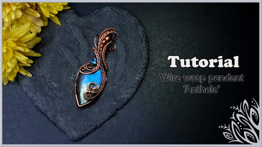 Antheia wire wrapping pendant video tutorial