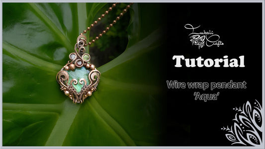 Aqua wire pendant video tutorial