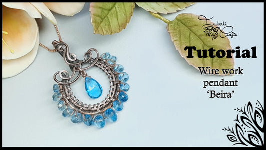 Beira wire pendant video tutorial wire wrapping and weaving guide