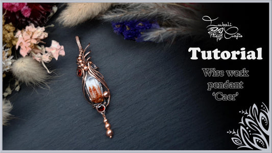 Cear pendant video tutorial wire weaving and wrapping guide