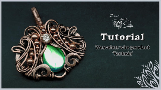 Fantasia wire wrapping pendant video tutorial