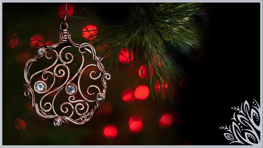 Filigree Christmas ornament wire work video tutorial