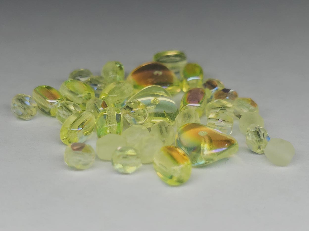Uranium glass bead soup