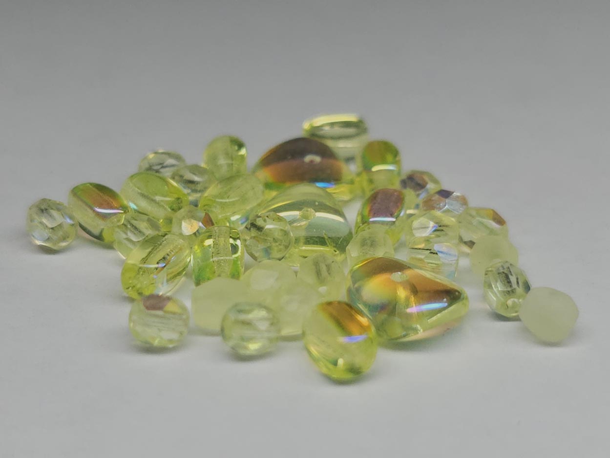 Uranium glass bead soup