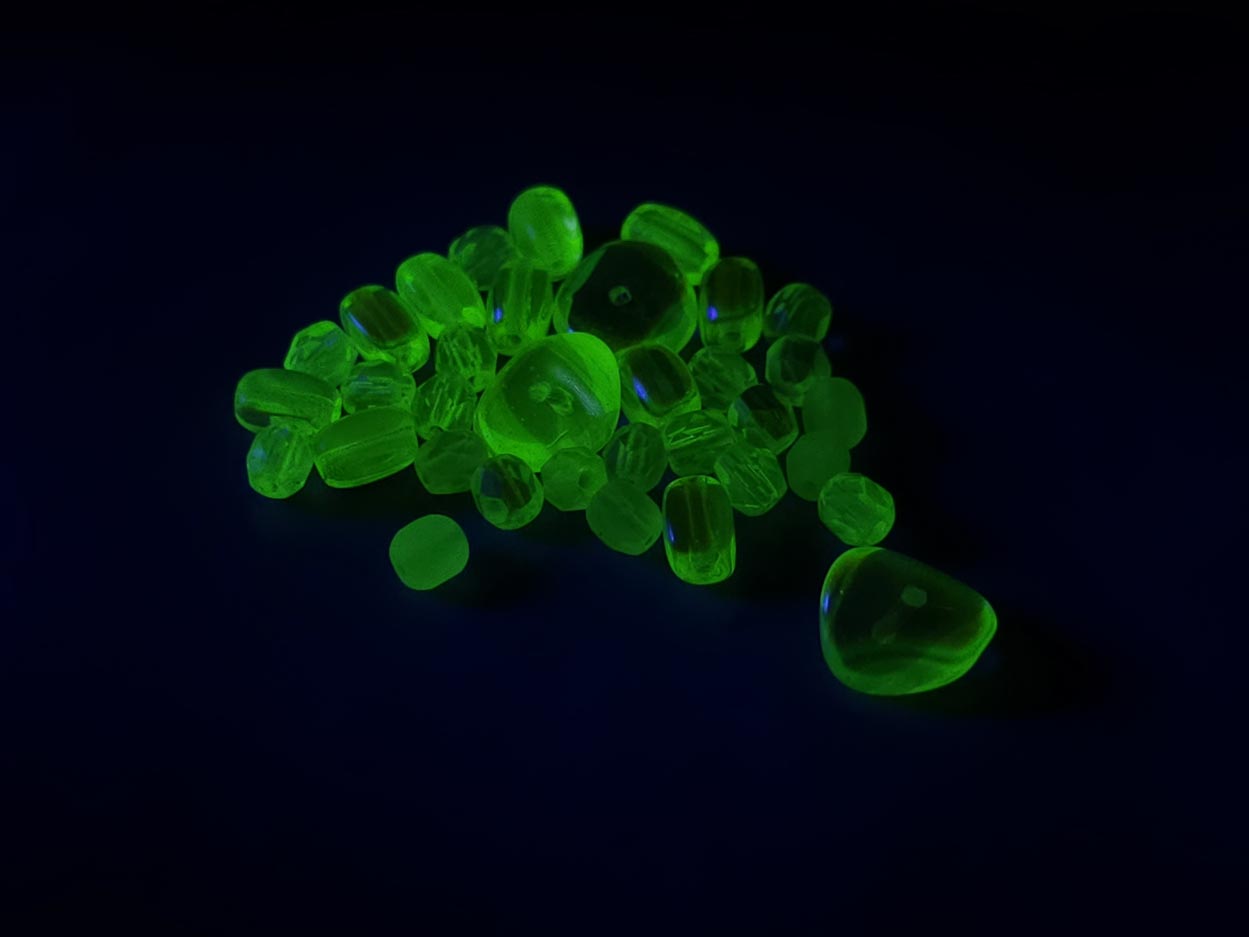 Uranium glass bead soup