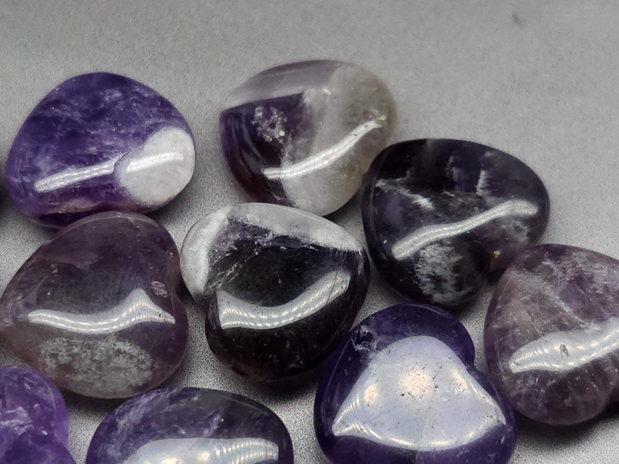 Amethyst - heart - 16 mm