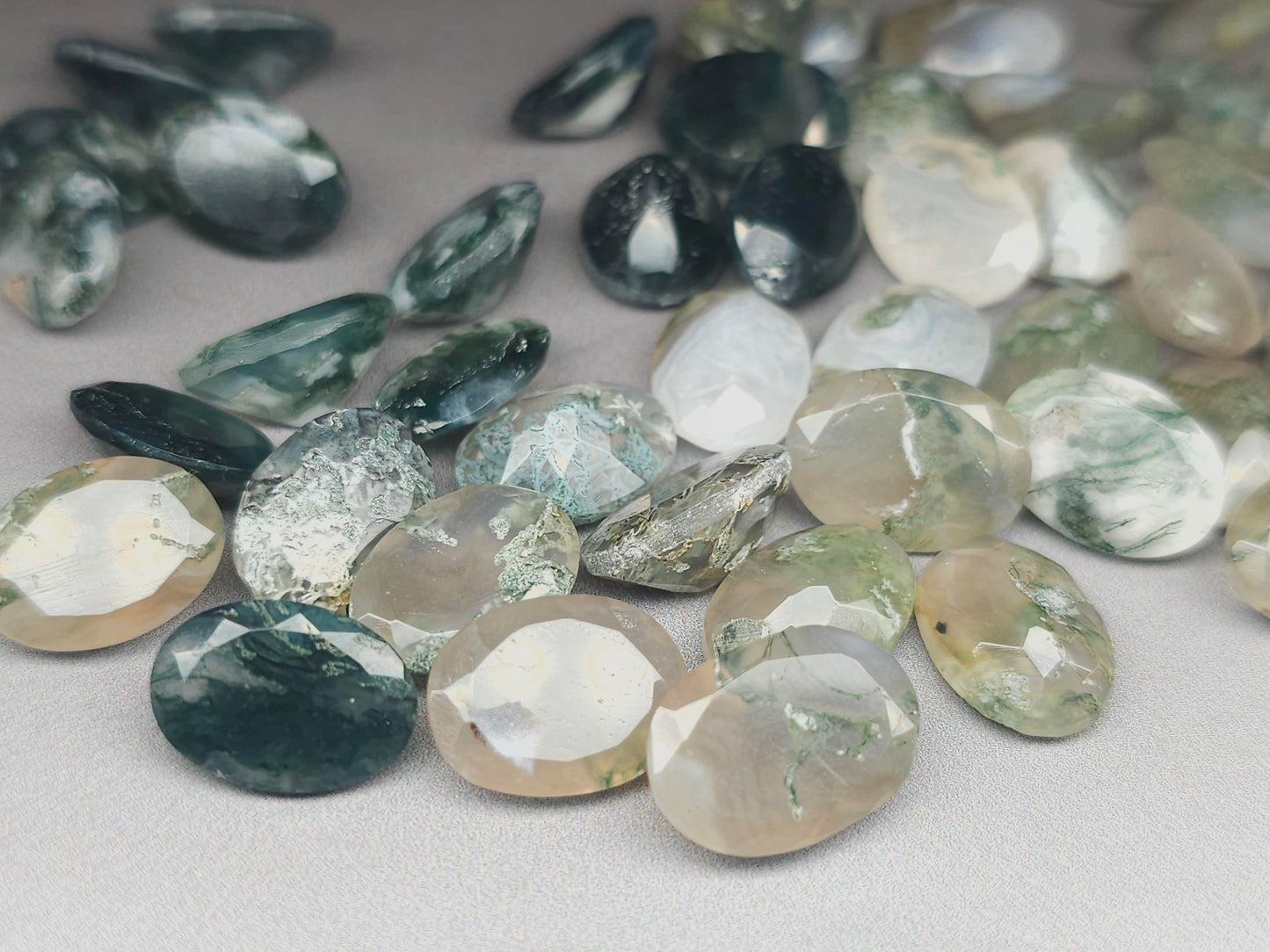 moss agate oval