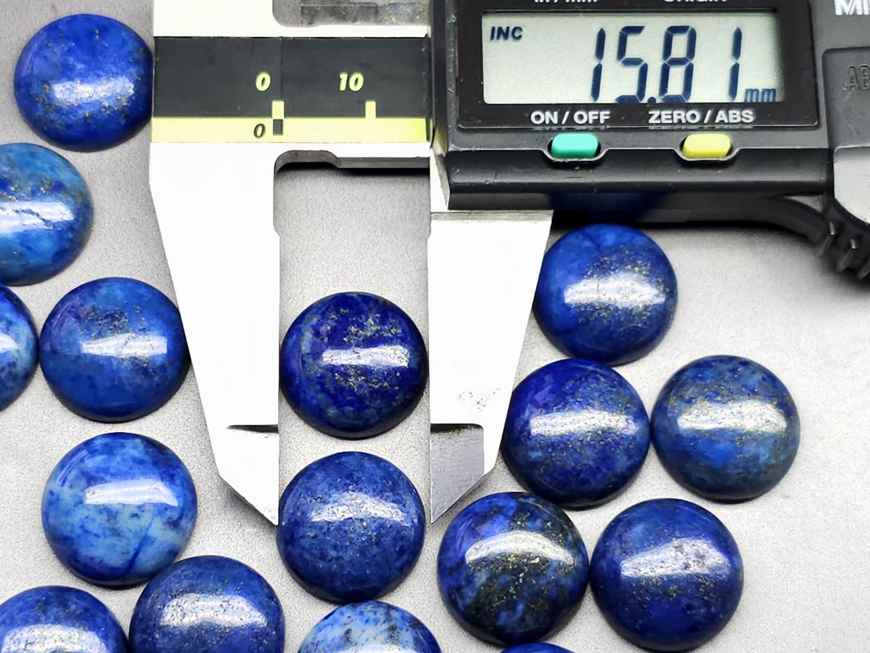 Lapis lazuli cabochon - round - 16 mm