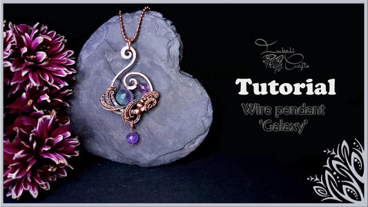 Galaxy wire pendant video tutorial