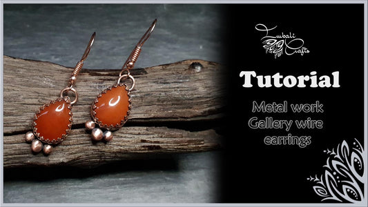 Gallery wire earrings - Soldered jewelry video tutorial