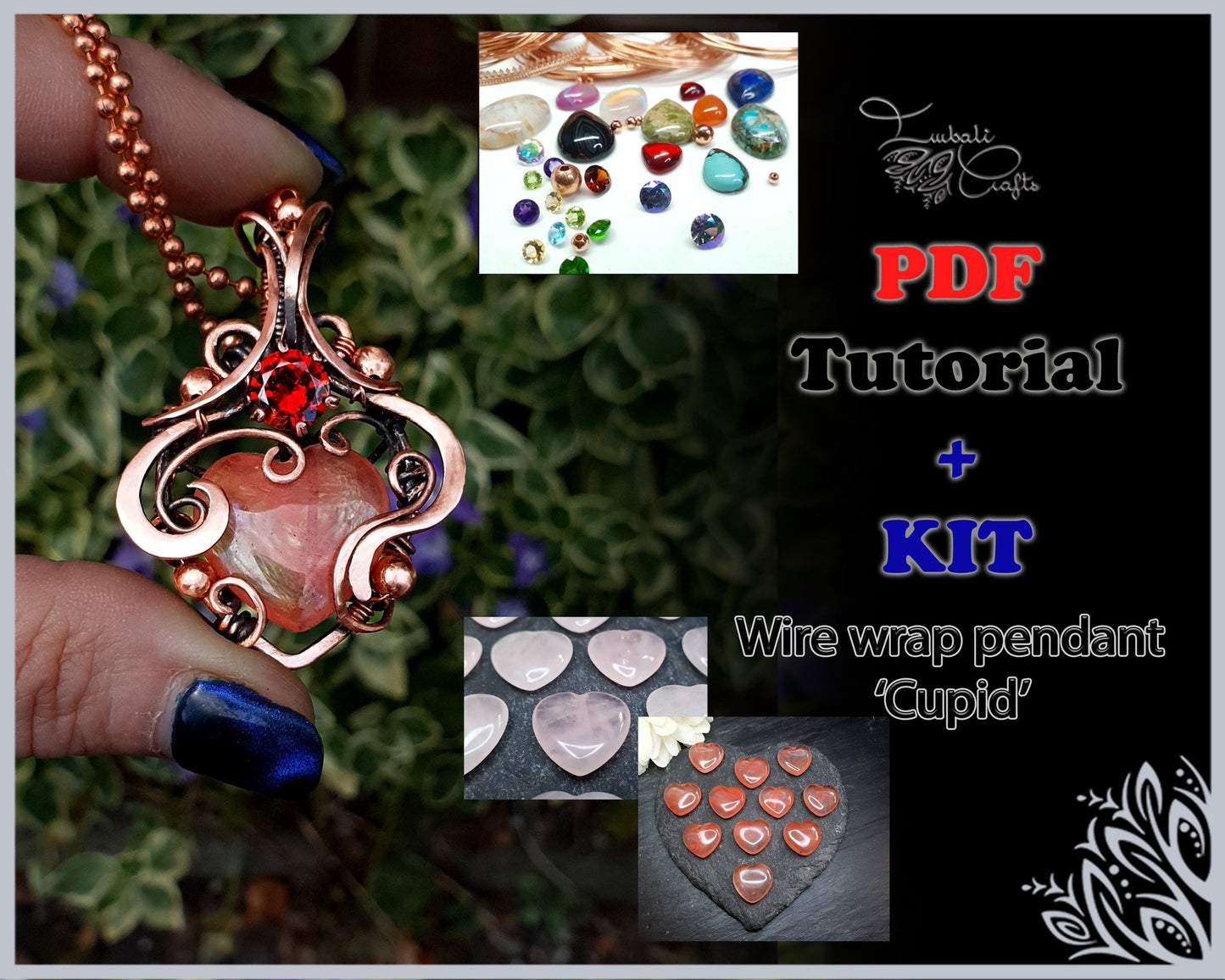 KIT + PDF tutorial - Cupid pendant