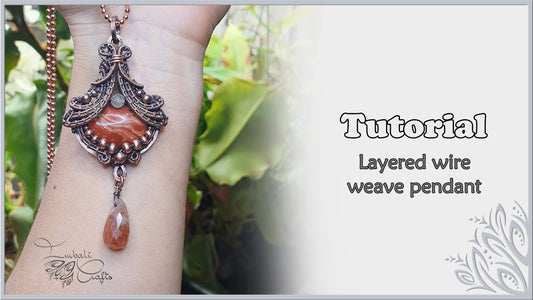 Layered wire work pendant youtube tutorial