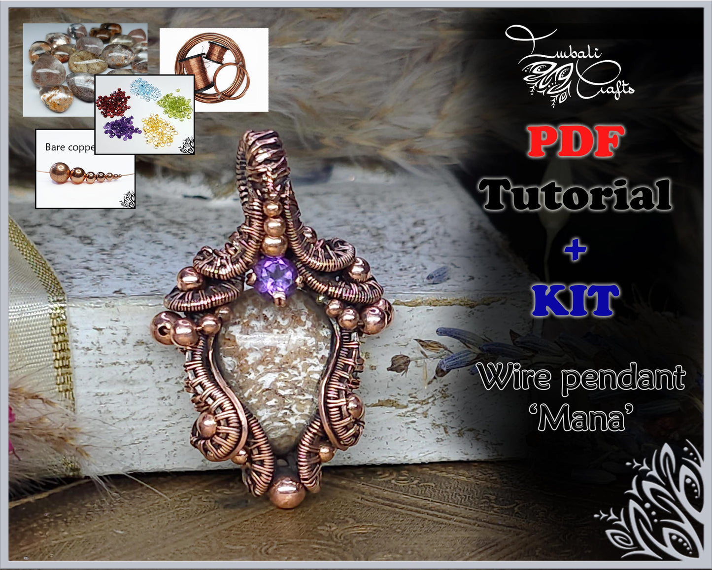Kit + PDF Tutorial - Mana pendant