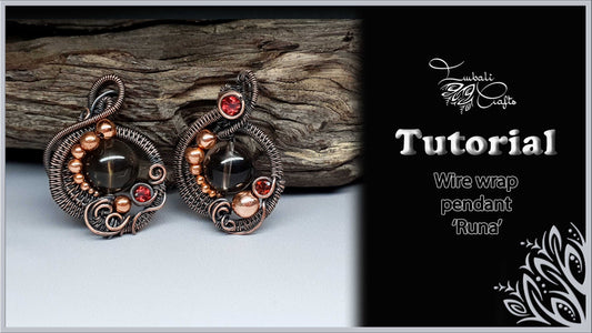 Runa wire weaving pendant video tutorial
