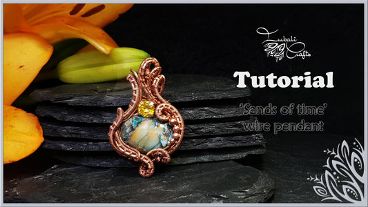 Sands of time wire weaving pendant video tutorial
