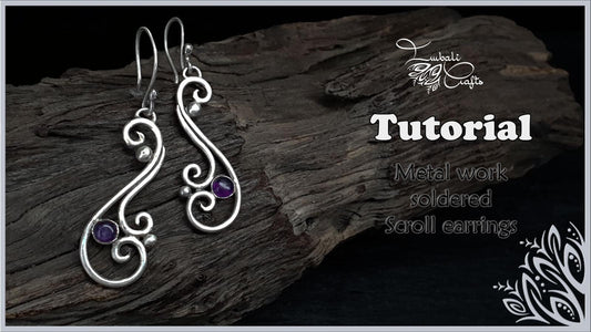 Scroll earrings soldered jewelry tutorial
