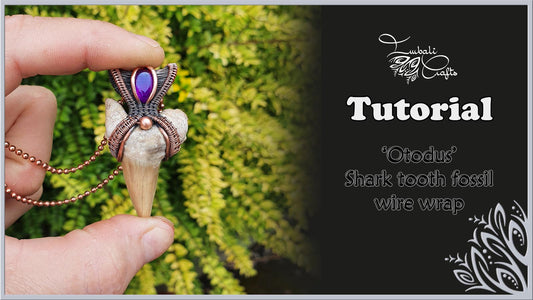 Shark tooth fossil pendant video tutorial