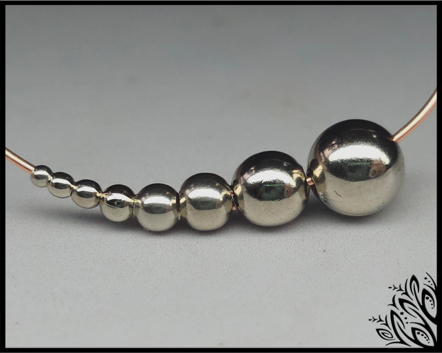 Silver plated brass beads round imbali crafts