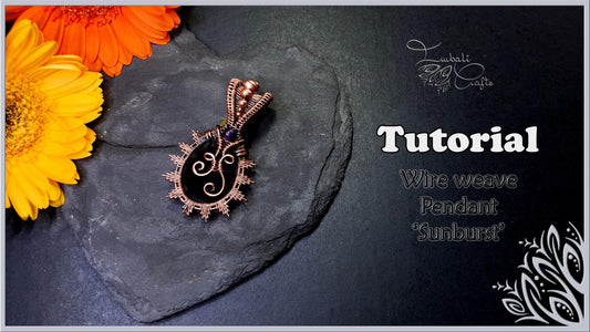 Sunburst wire pendant video tutorial