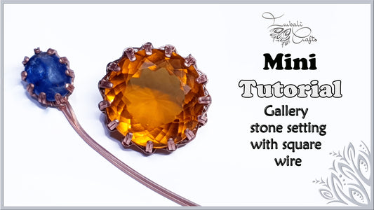 Technique - Gallery stone setting with wire video tutorial
