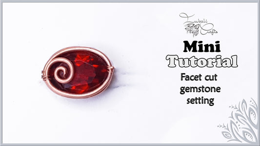 Technique  - faceted stone basket setting video tutorial