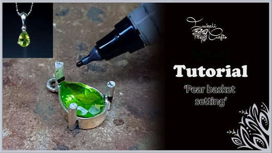 Technique - pear basket stone setting for faceted gemstones