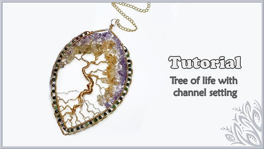tree of life with channel setting pendant