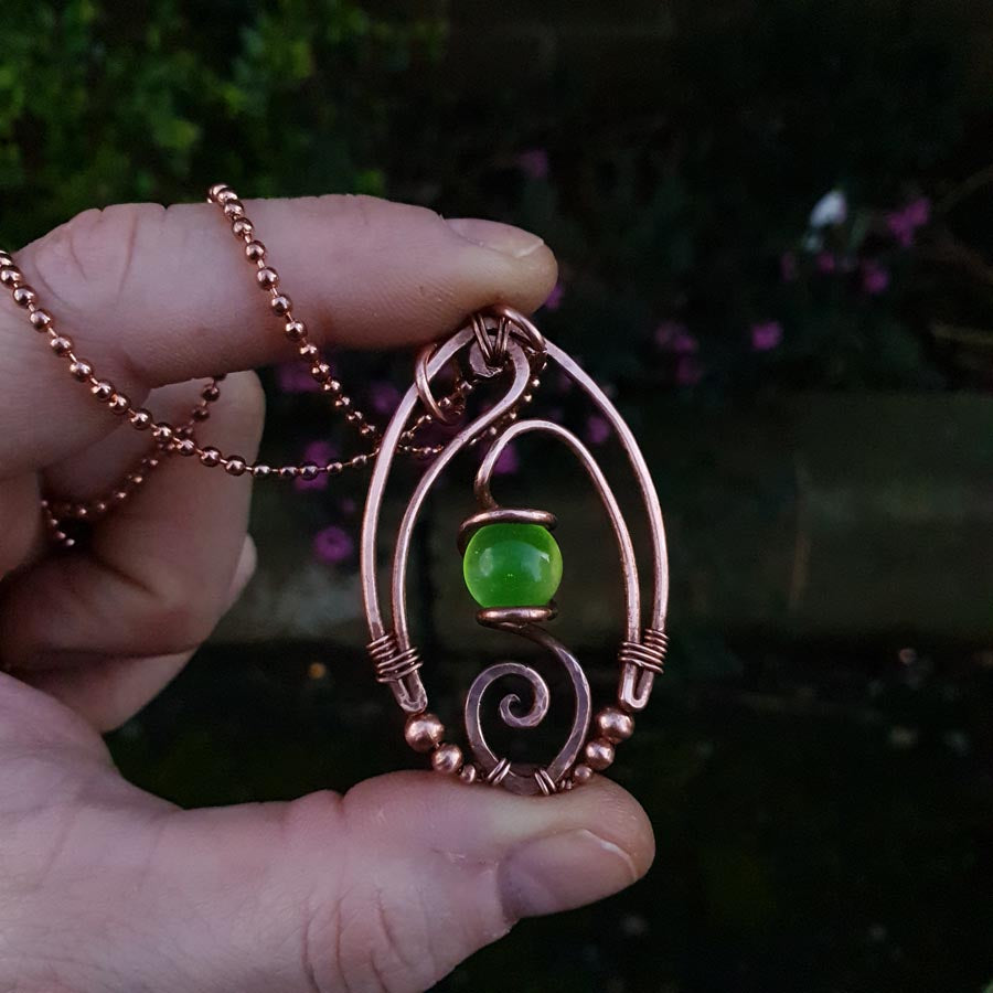 Kit + video tutorial - Blaze - wire pendant