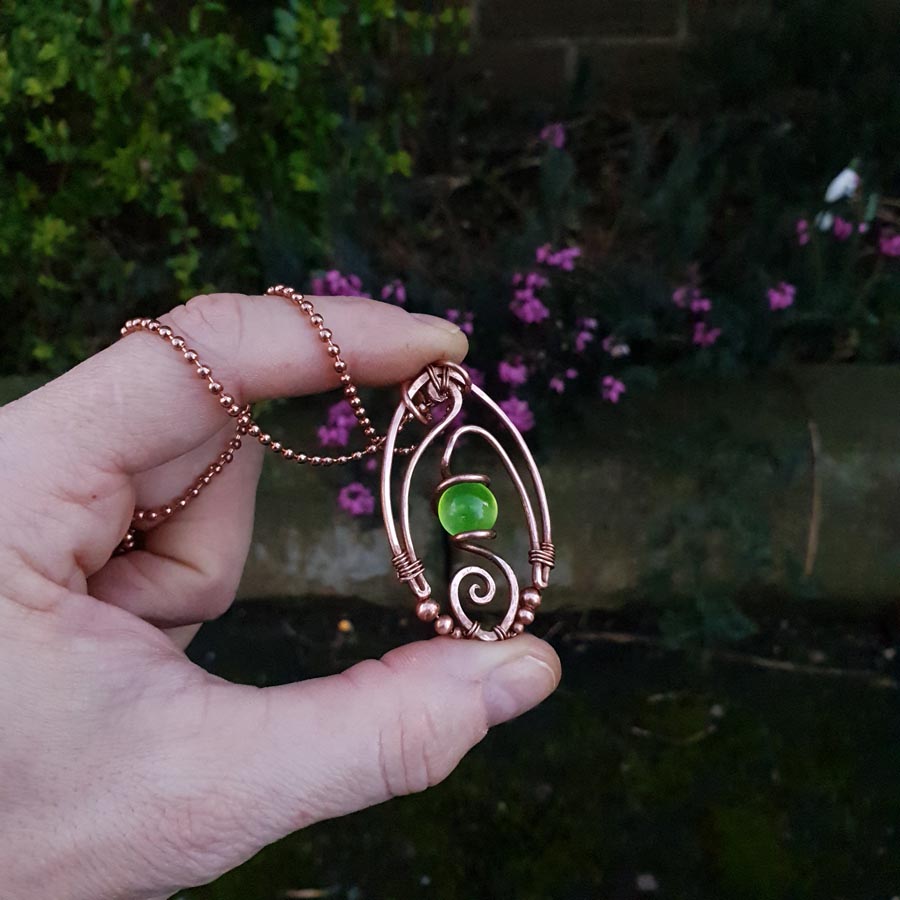 Kit + video tutorial - Blaze - wire pendant