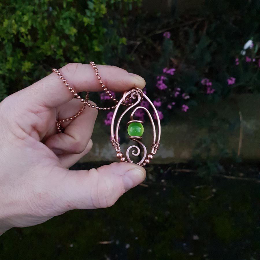 Kit + video tutorial - Blaze - wire pendant