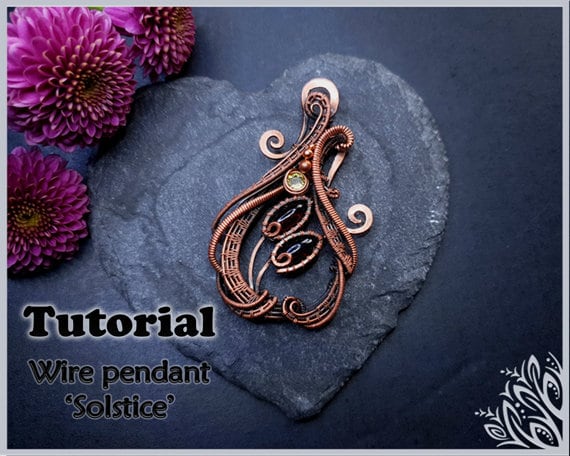 5 x wire tutorial bundle - your choice of 5 wire weaving patterns - wire wrap tutorial - DIY jewellery