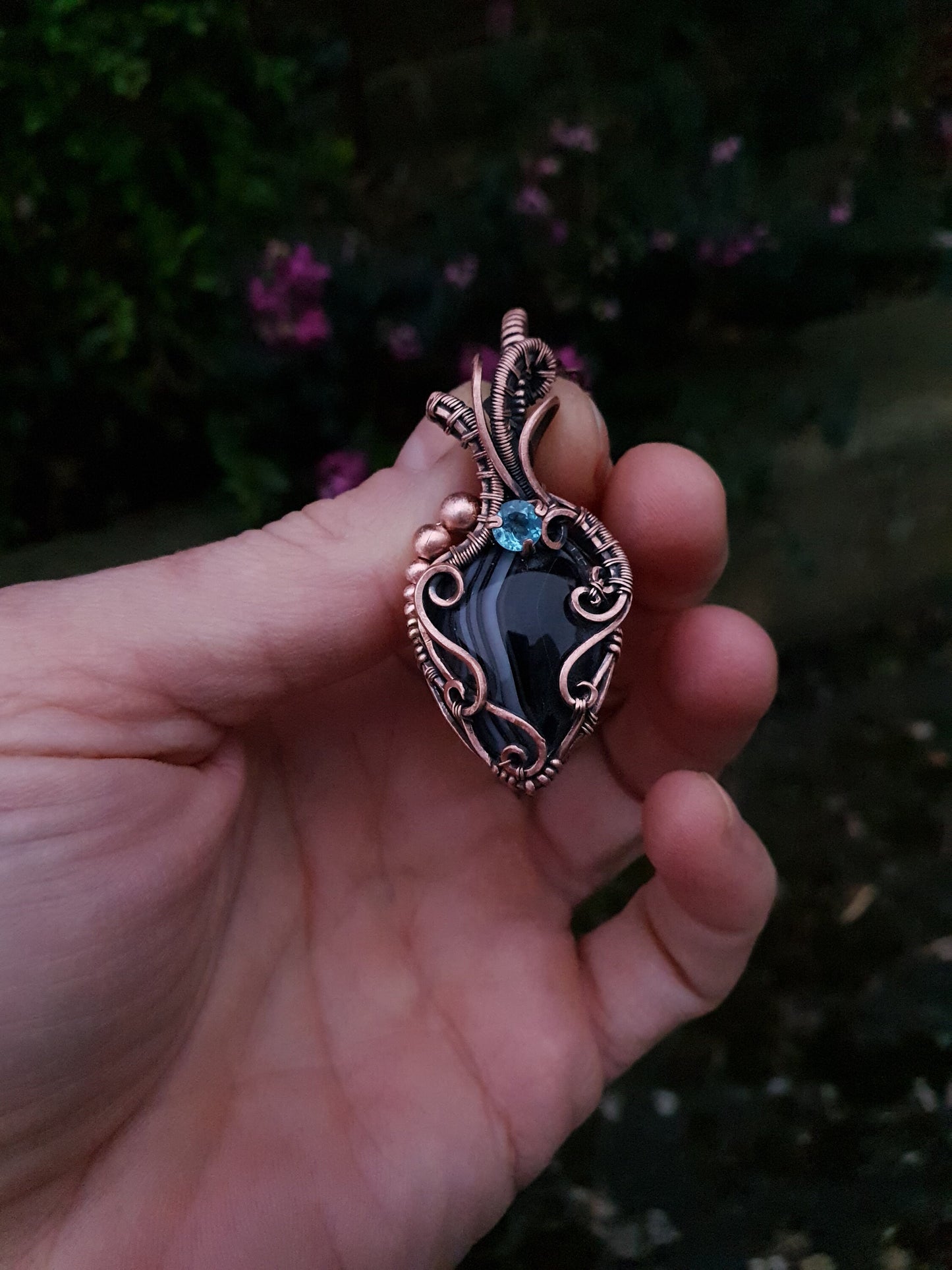 TUTORIAL - Ace of spades pendant - wire weaving pattern - necklace tutorial - wire pendant