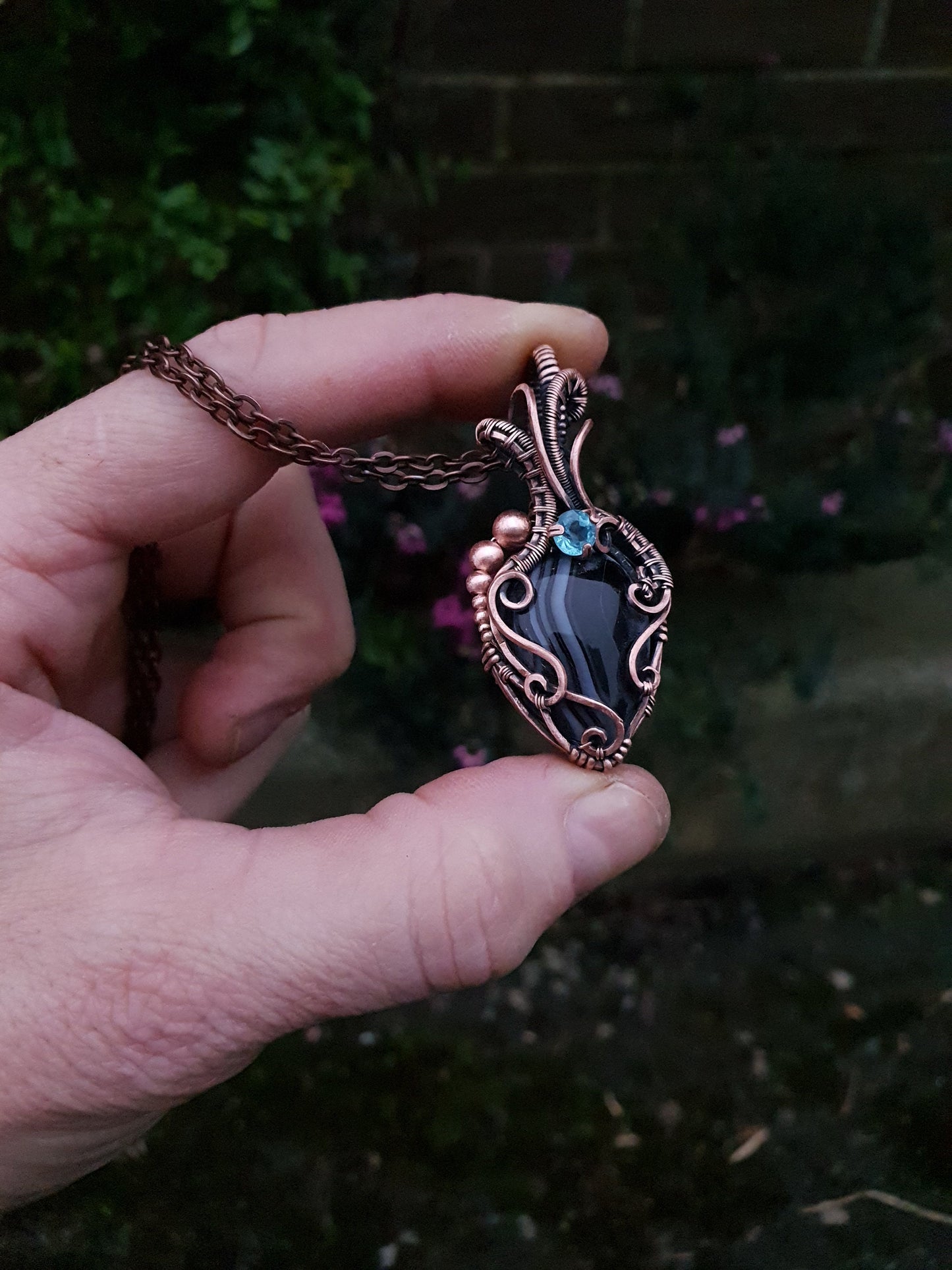 TUTORIAL - Ace of spades pendant - wire weaving pattern - necklace tutorial - wire pendant