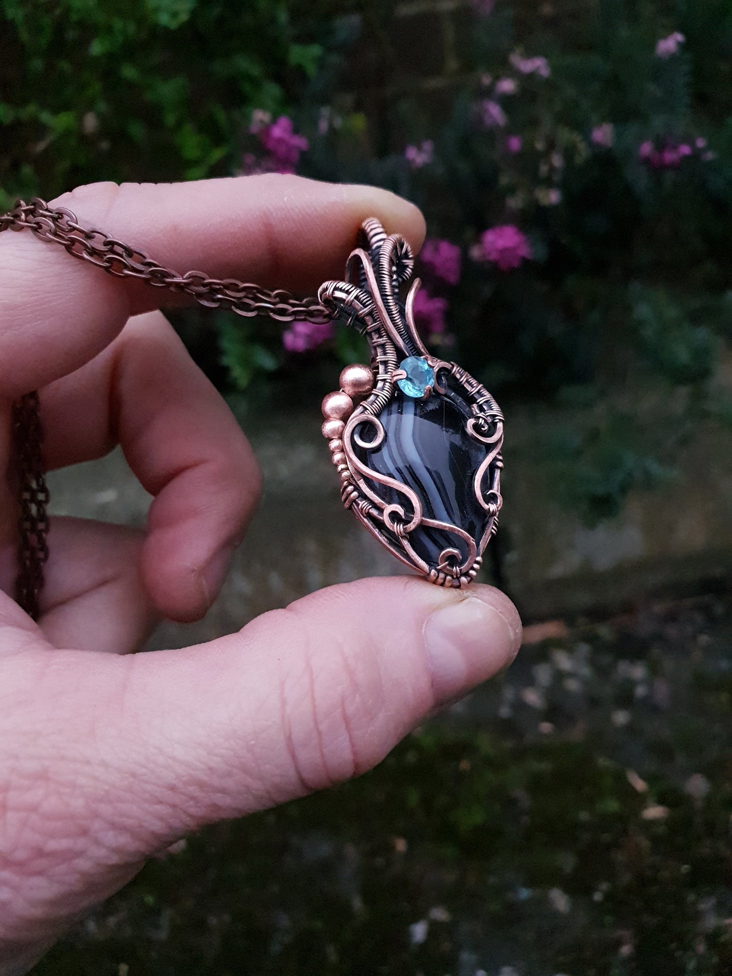 TUTORIAL - Ace of spades pendant - wire weaving pattern - necklace tutorial - wire pendant