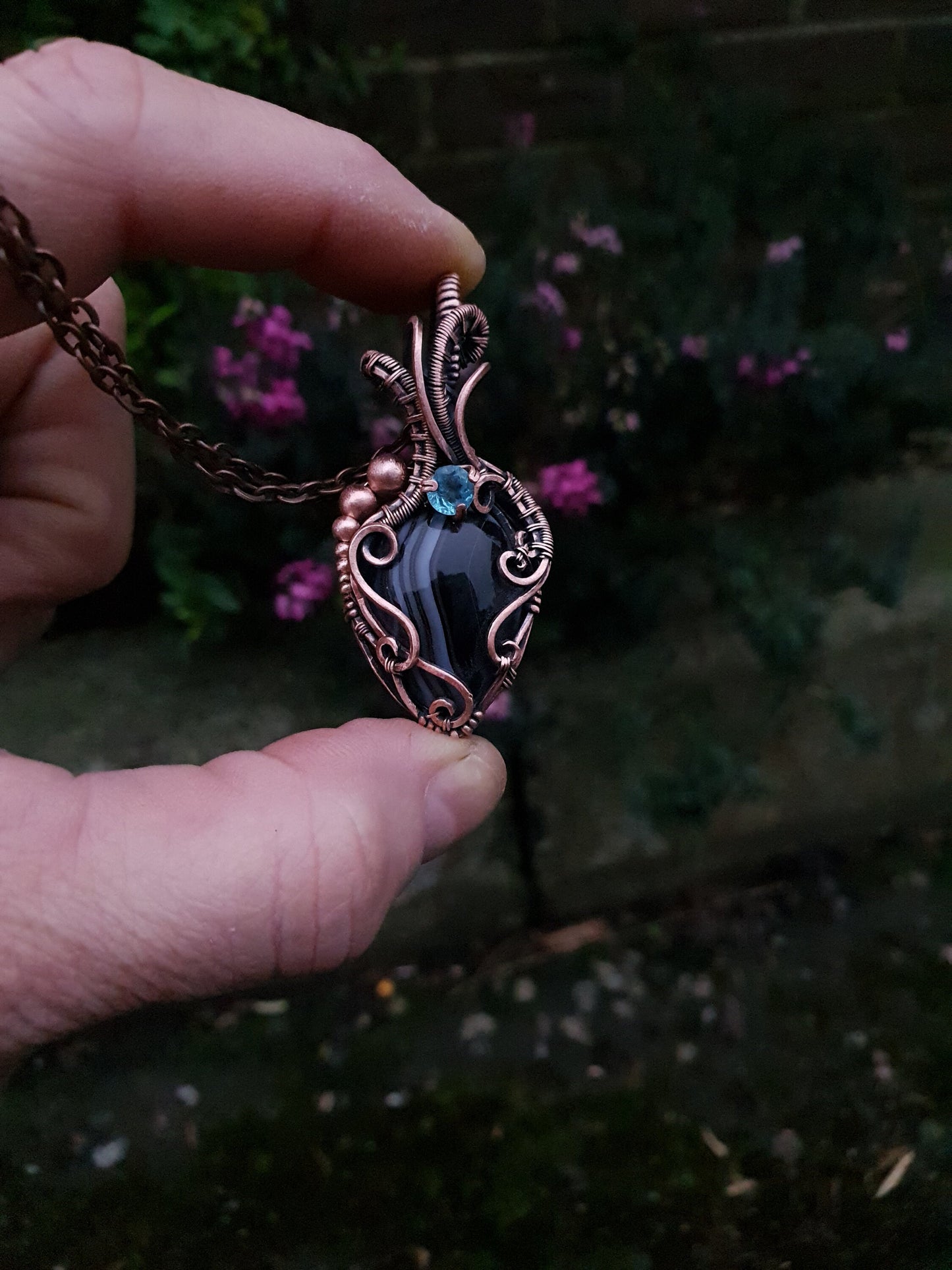 TUTORIAL - Ace of spades pendant - wire weaving pattern - necklace tutorial - wire pendant