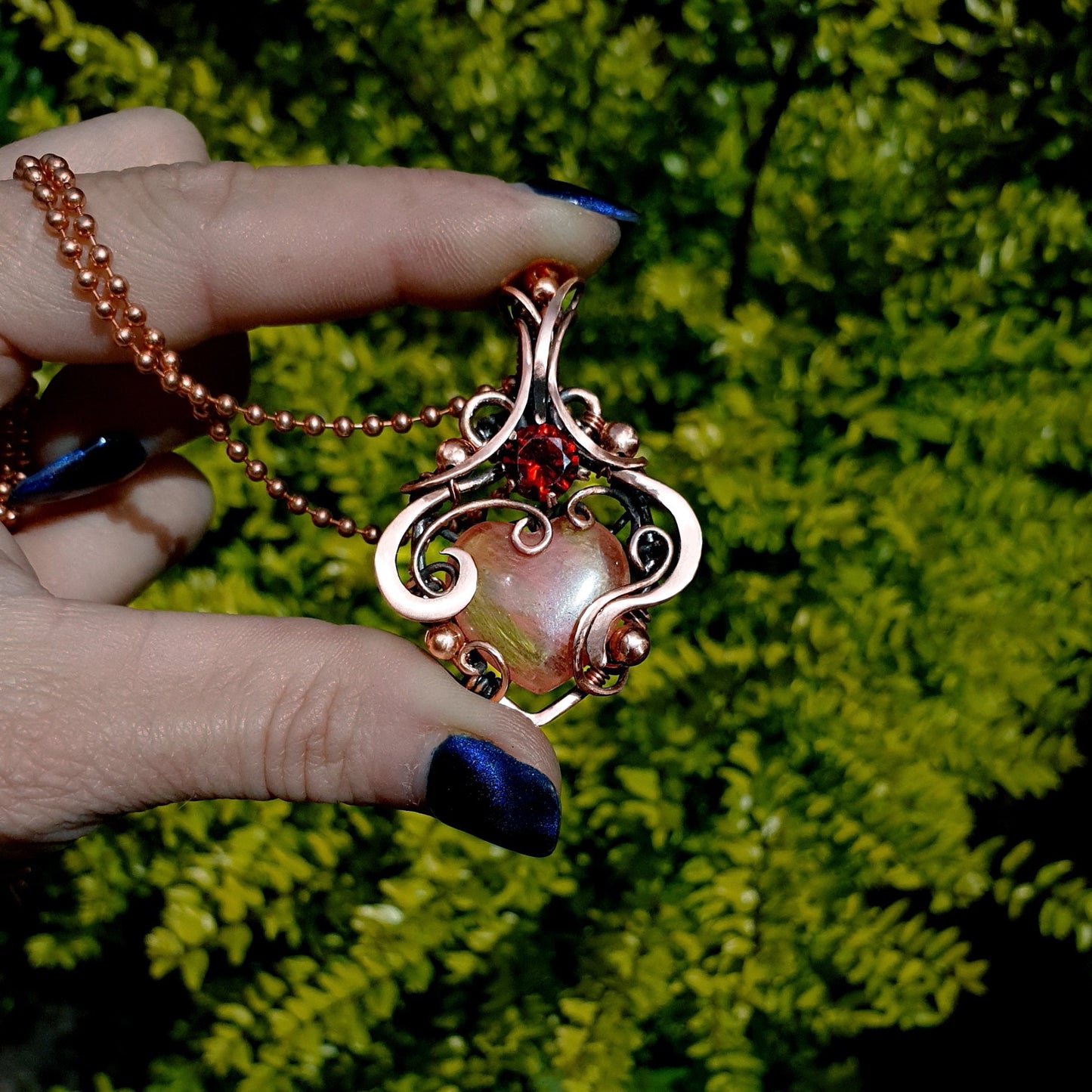 PDF tutorial - 'Cupid' - wire weaving pattern - necklace tutorial - wire pendant