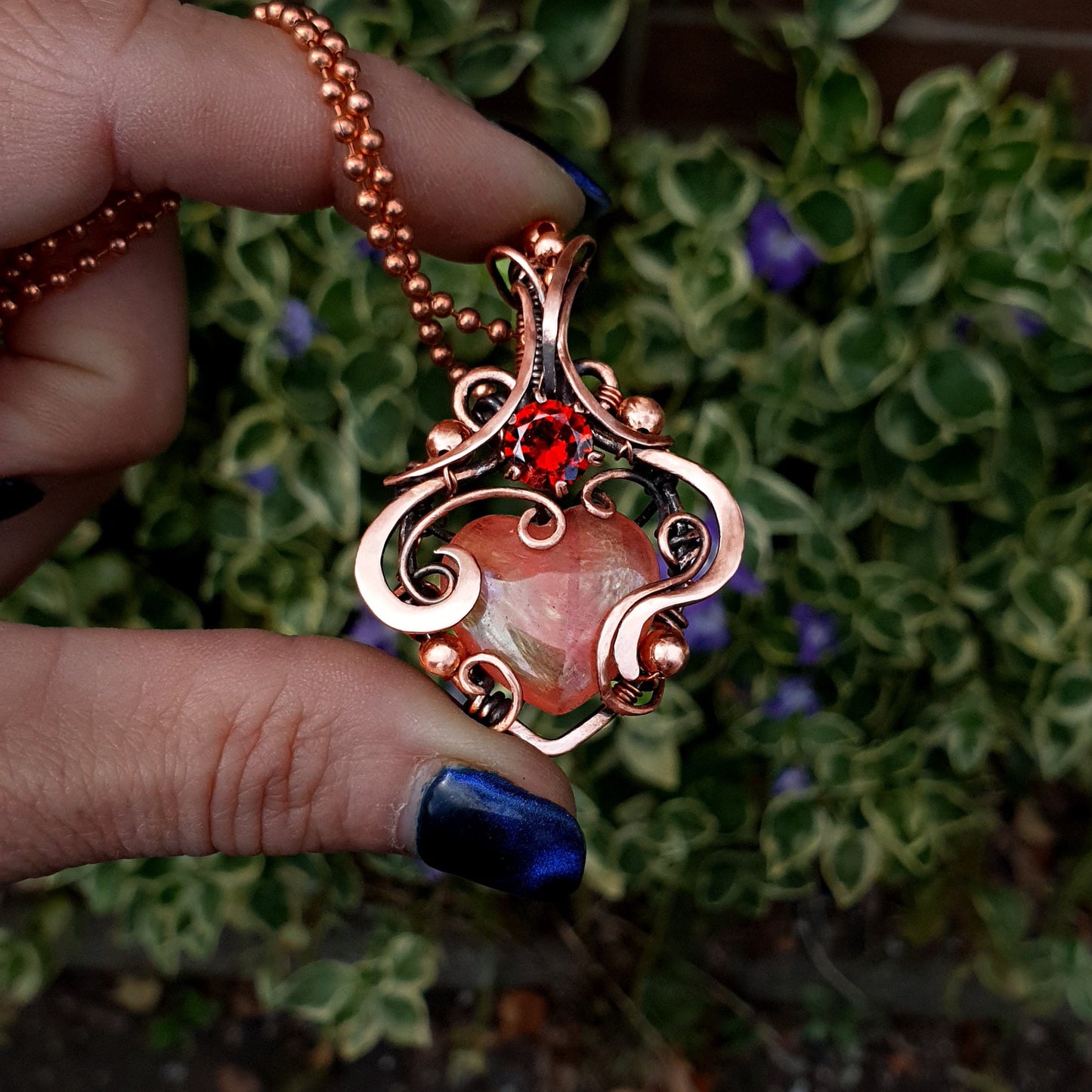 PDF tutorial - 'Cupid' - wire weaving pattern - necklace tutorial - wire pendant