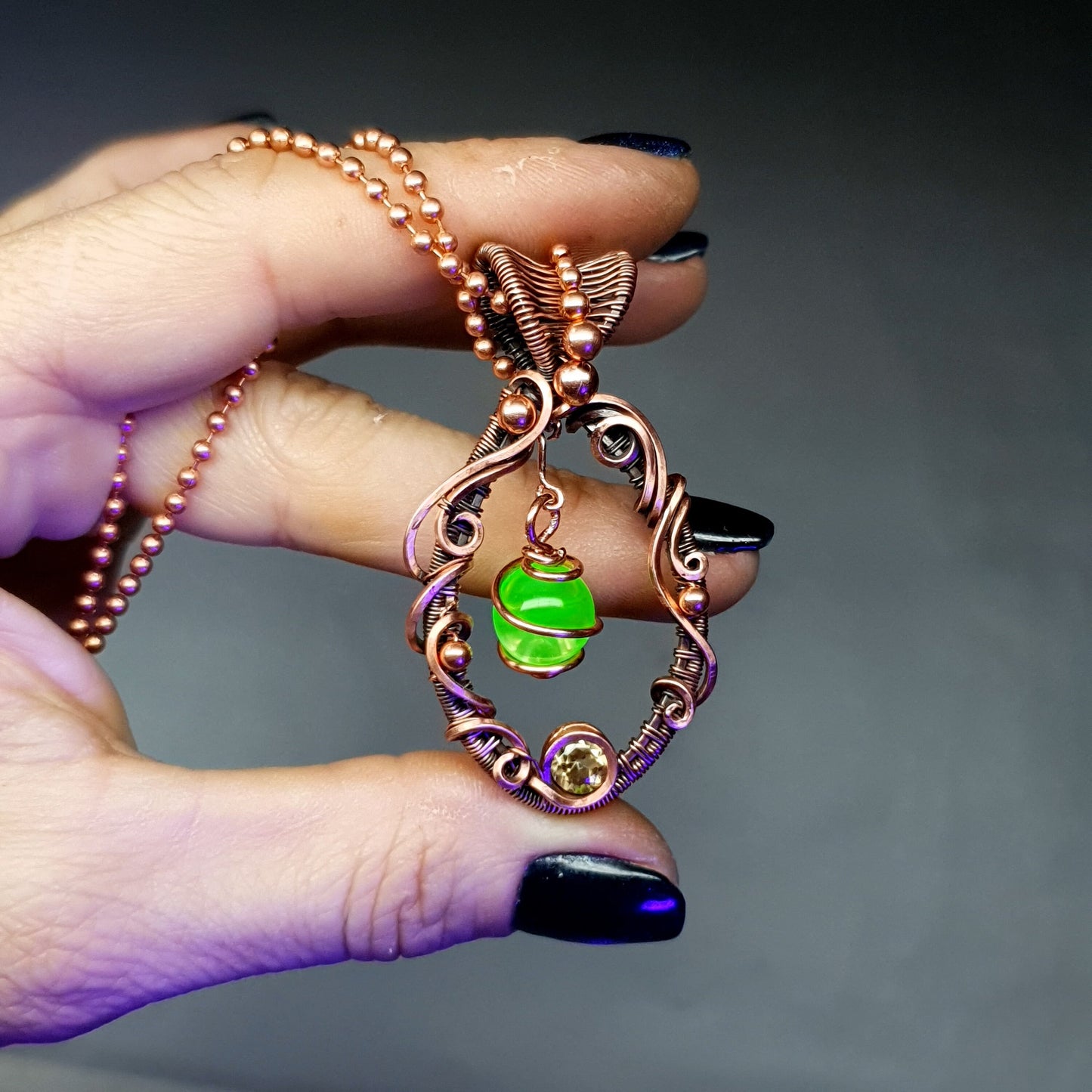 Kit + VIDEO tutorial - 'Reflection' wire weaving pattern - necklace tutorial - wire pendant