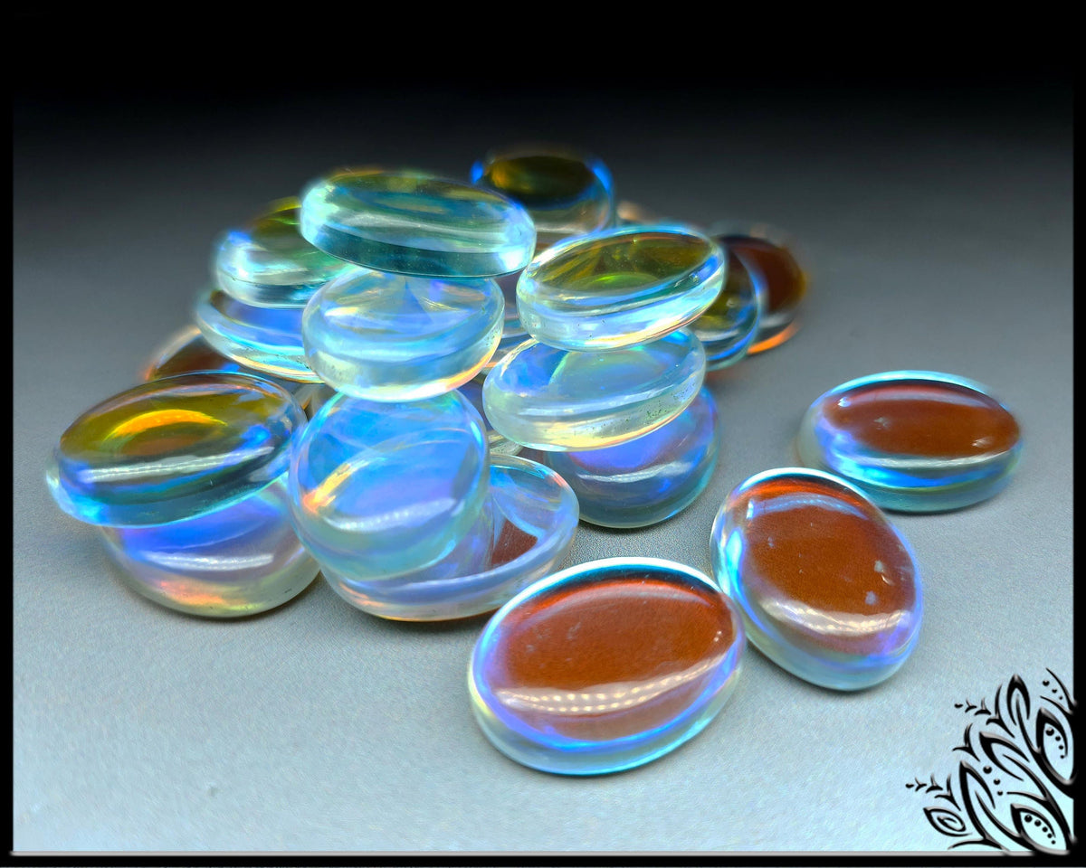 Aura quartz cabochon - oval - 25 mm