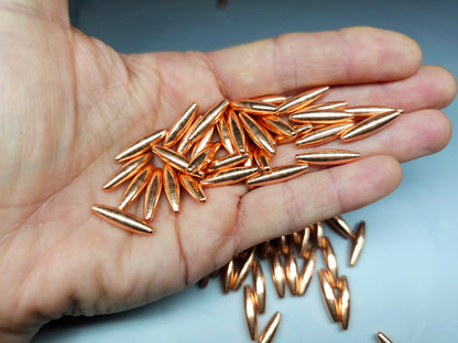 Beads - bare copper - eliptical