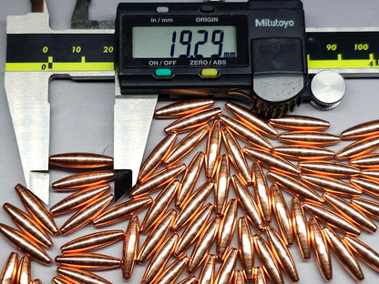 Beads - bare copper - eliptical