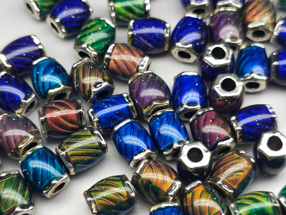 Mood stone - bead spacers - 9 mm - colour change beads