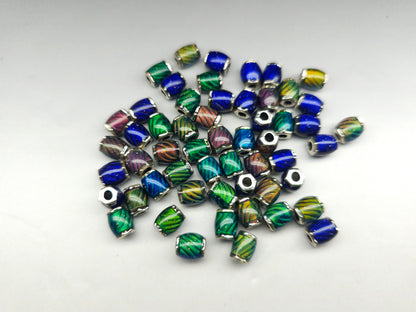 Mood stone - bead spacers - 9 mm - colour change beads