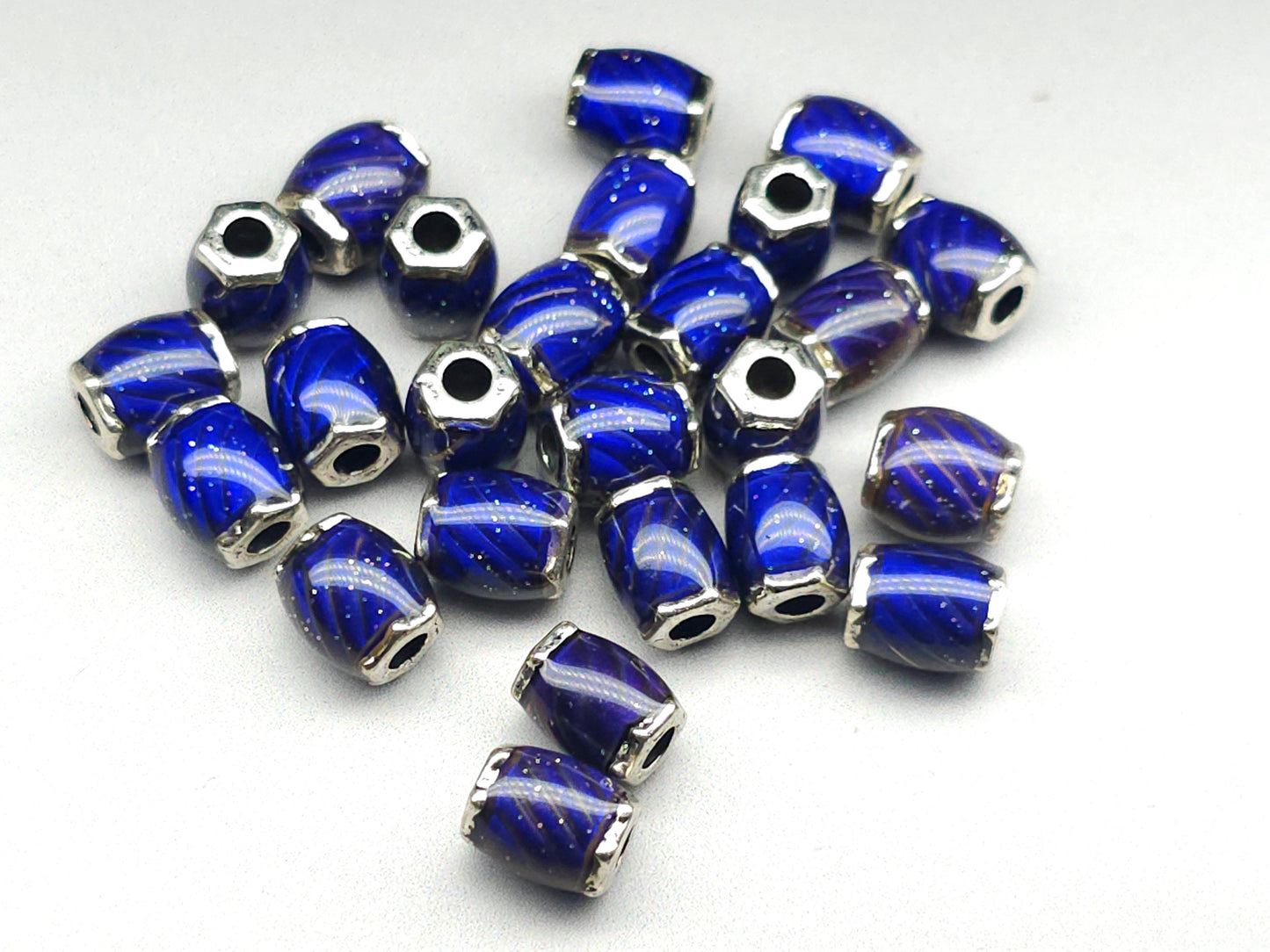 Mood stone - bead spacers - 9 mm - colour change beads