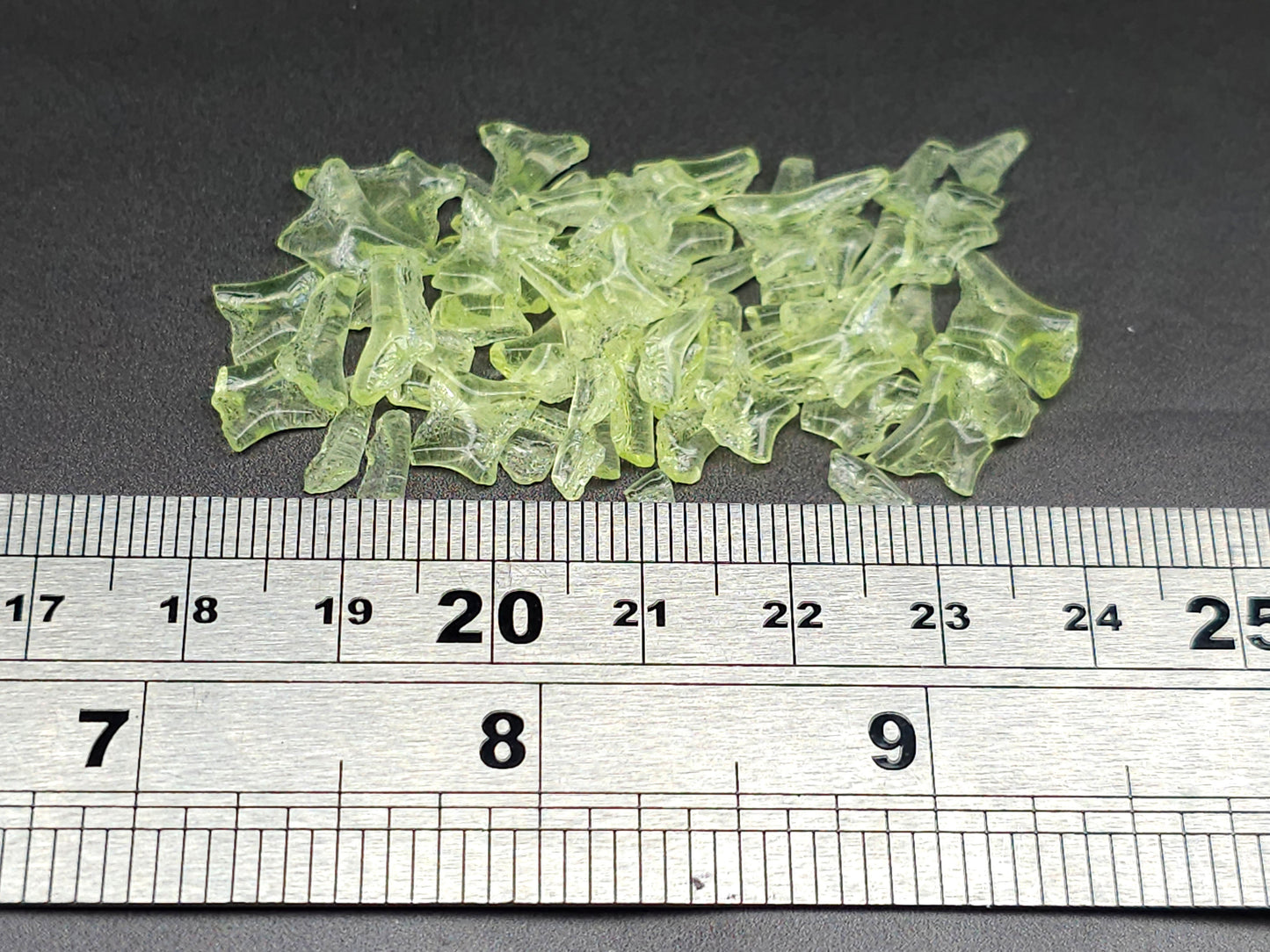 Uranium glass - SMALL FRIT - yellow - 2mm to 5mm - 5g or 10g - - Imbali Crafts