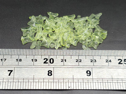 Uranium glass - SMALL FRIT - yellow - 2mm to 5mm - 5g or 10g - - Imbali Crafts