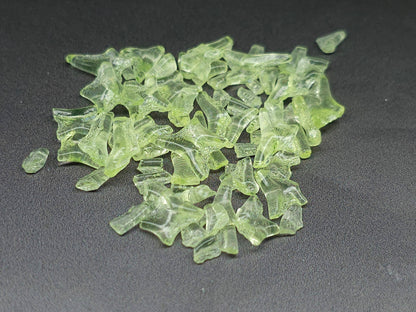 Uranium glass - SMALL FRIT - yellow - 2mm to 5mm - 5g or 10g - - Imbali Crafts