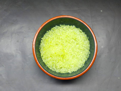 Uranium glass - SMALL FRIT - yellow - 2mm to 5mm - 5g or 10g - - Imbali Crafts