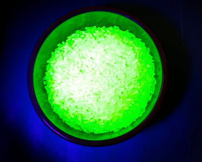 Uranium glass - SMALL FRIT - yellow - 2mm to 5mm - 5g or 10g - - Imbali Crafts