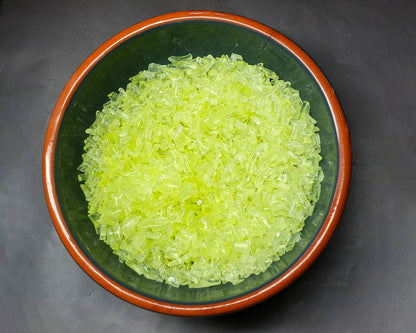 Uranium glass - SMALL FRIT - yellow - 2mm to 5mm - 5g or 10g - - Imbali Crafts
